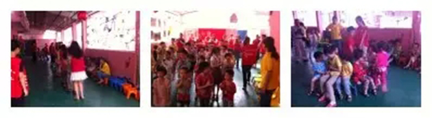 和孩子們做游戲