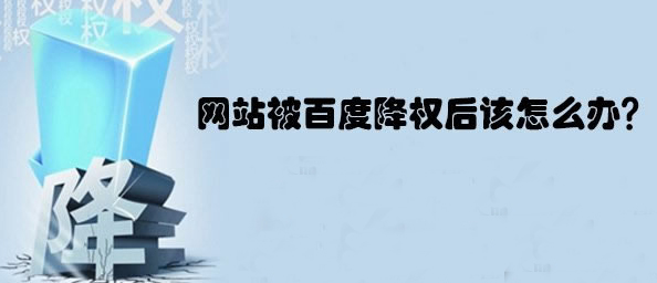 網(wǎng)站降權(quán)
