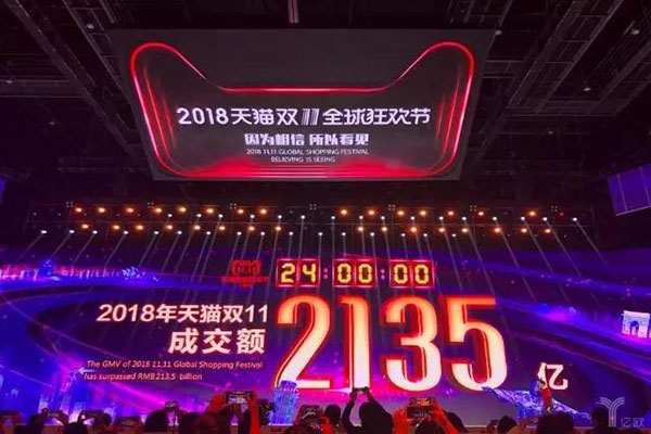 天貓11.11全球狂歡節(jié)全天成交額