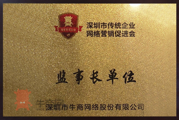 深圳市傳統(tǒng)企業(yè)網(wǎng)絡(luò)營(yíng)銷促進(jìn)會(huì)監(jiān)事長(zhǎng)單位